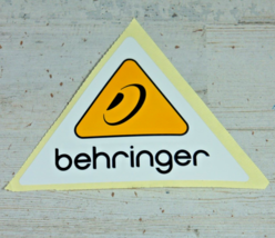 Behringer Yellow Logo Triangular Triangle Sticker 4.25&quot; x 3&quot; - £3.78 GBP