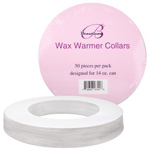 50Pcs Disposable Wax Warmer Protective Collar Rings For 14Oz Wax Can - £11.84 GBP