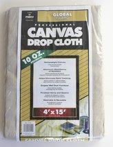 Premier 4&#39; x 15&#39; Premium Canvas Drop Cloth 10 oz, 34150 - £25.41 GBP