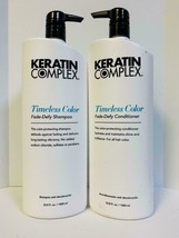 Keratin Complex Timeless Color Fade Defy Shampoo &amp; Conditioner 33.8oz Li... - £50.99 GBP