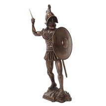 PTC 11 Inch Bronze Colored Spartacus with Shield Figurine Statue - $39.59