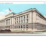 City Hall Building Cleveland Ohio OH UNP Unused WB Postcard H22 - £2.30 GBP