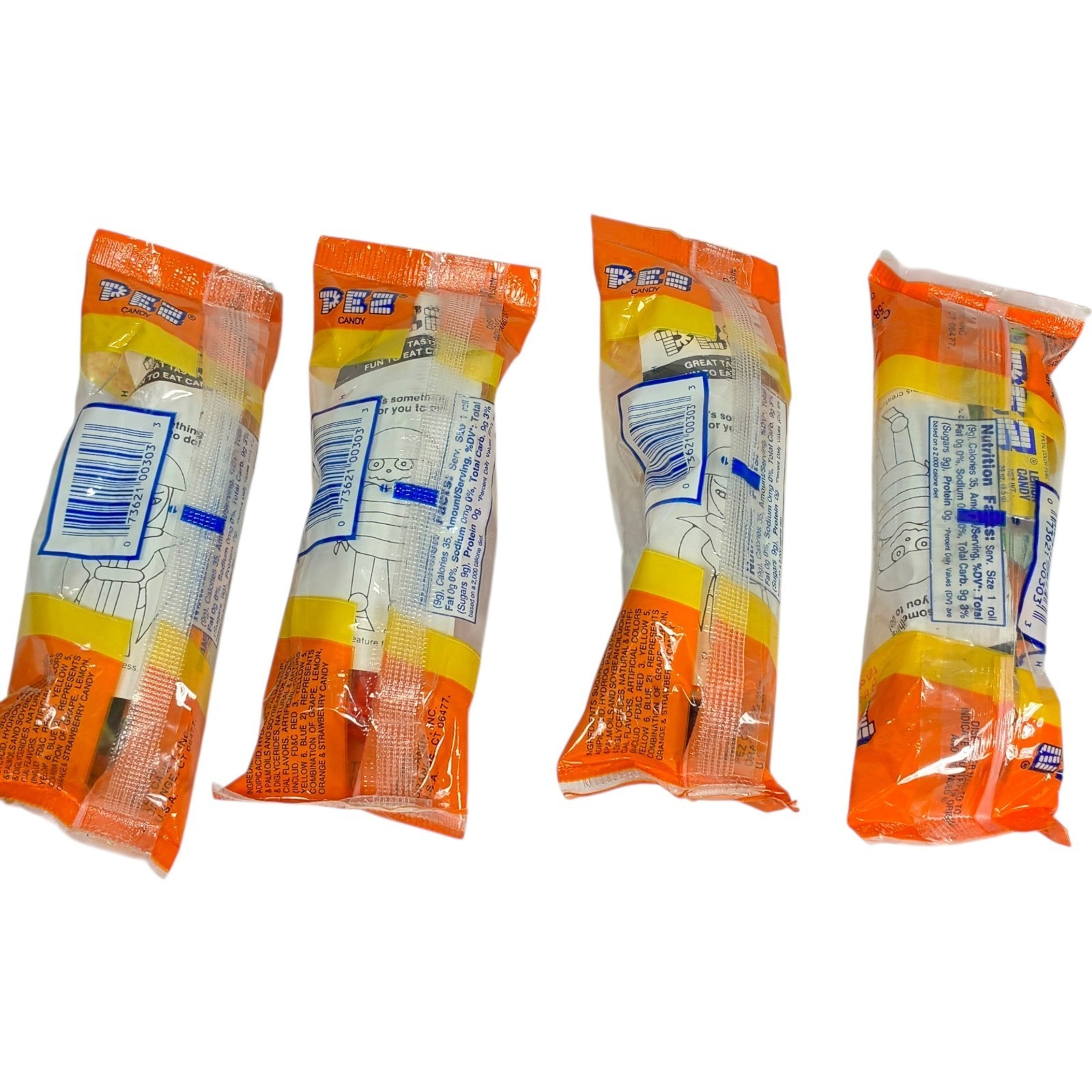 4pc PEZ Halloween Lot VTG New/Sealed Witch, Skull, Small & Large Pumpkin Heads Item image 6