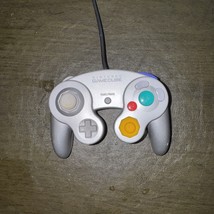 Nintendo Official GameCube Controller Platinum NGC DOL-003 Tested Workin... - $21.78
