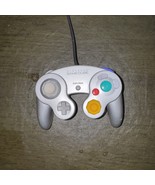 Nintendo Official GameCube Controller Platinum NGC DOL-003 Tested Workin... - $21.78