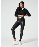 New Women&#39;s SPANX Shape Faux Leather Leggings, Multi Sizes Black Contour... - $89.95