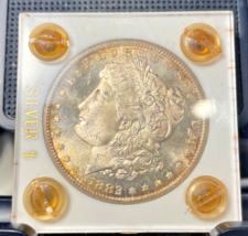 1882-Carson City  $1 Morgan Dollar  -Gold  Toning - Bu - $581.85 CAD
