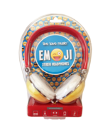 Emoticon Stereo Headphones ~ Overhead ~ Emoji ~ Brand New in Original Pa... - $14.96