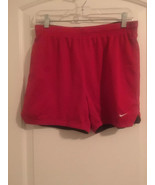 NIKE Dri-Fit Adult Women&#39;s Athletic Shorts Sz S 4-6 Red - $636.29 MXN