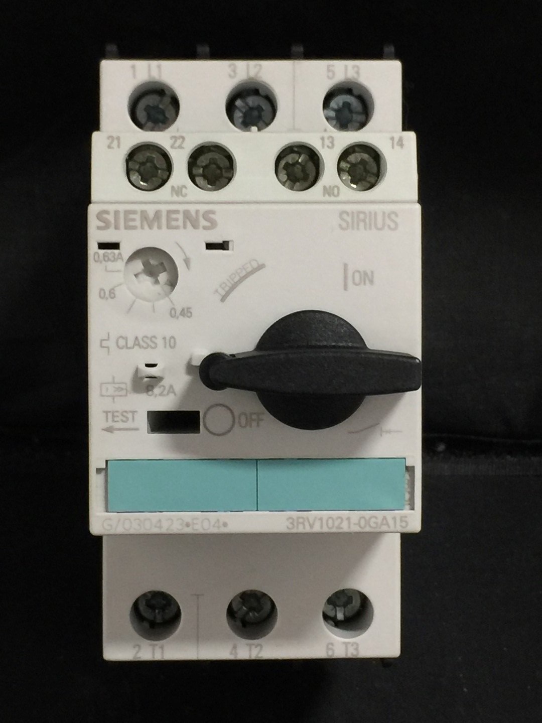 Siemens 3RV1021-0GA15 Motor Starter/Protector 0.45-0.63 Amp Range - $65.20