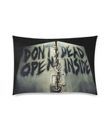 Don&#39;t Open Dead Inside Halloween Zombie Pillow Case 30&quot; x 20&quot; (2 Sides) - $31.24 CAD