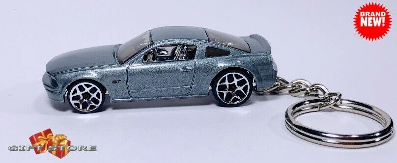 RARE KEYCHAIN SILVER GUN GRAY FORD MUSTANG GT CUSTOM Ltd EDITION GREAT GIFT Item image 3