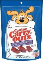 Canine Carry Outs Bacon Flavor Dog Treats 4.5 Oz. Made In USA Made Real ... - $7.91