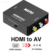 Hdmi To Rca Av Converter Adapter 1080P Cvbs 3Rca For Video Audio Xbox Tv Pc Dvd - £9.86 GBP