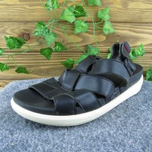 FitFlop  Women Gladiator Sandal Shoes Black Leather Size 9 Medium - £19.55 GBP