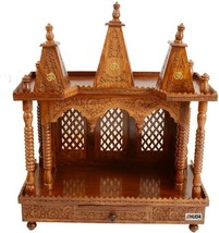 Sheesham Wooden Temple/Mandir/Pooja Ghar for Home &amp; Kitchen 42 X 30 X 15... - £393.65 GBP