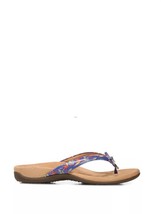 Vionic women&#39;s bella ii flip flop in Royal Blue Tropic - size 7 - £55.42 GBP