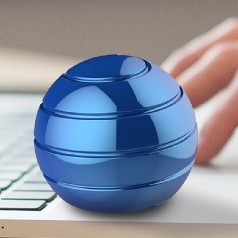 cool stuff gyro Rotating Desktop Ball Transfer Spinning Top Fingertip Ex... - $14.39