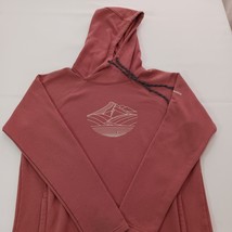 Columbia Mens Medium Dark Coral Hoodie Graphic Pullover Long Sleeve Cotton Blend image 15