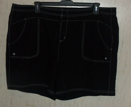 Excellent Womens Zero X Posur Black Coverup Shorts Size 20W - £18.43 GBP
