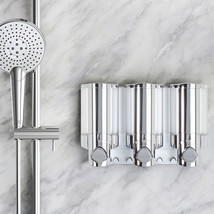 Silver Heavy Duty Plastic Three Chamber Wall Mount Soap Dispenser - $2,299.26 MXN