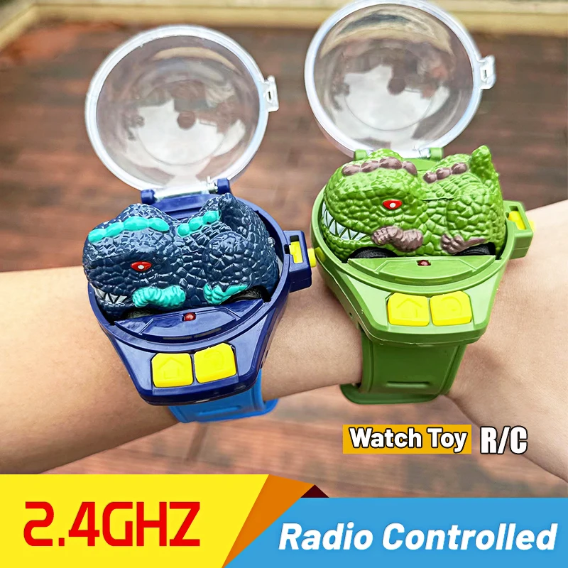 2.4G Watch Small RC Tank Car Toys For Boys Carro Controle Remote Cartoon - $17.74