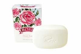 2pcs Cream Soap Rose Original Pure Natural Rose Water&amp; Bulgarian Rose Oil 100gr - £7.60 GBP