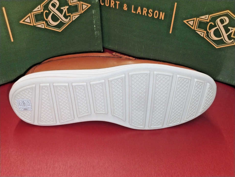 Curt And Larson Mens # 11 Jaywick 77178 Brown Leather Derby Dress Shoes New /Box Item image 7