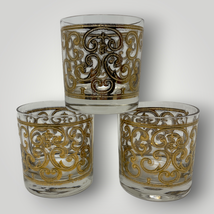 MCM Whiskey Glasses 50s Georges Briard Signed 22k Gold Spanish Scroll Gl... - £49.25 GBP