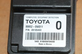 Lexus Toyota Passnger Seat Occupant Detection Sensor Module Computer 899... - $96.02