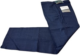 Perry Ellis Men&#39;s Slim-Fit Flat Front Dress Pants in Navy-33x32 - £25.16 GBP