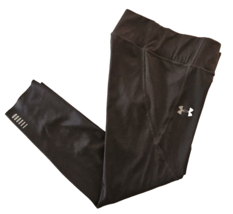 Under Armour Running Tights Womens M Gray Compression Heatgear 23&quot; Speed pocket - £14.63 GBP