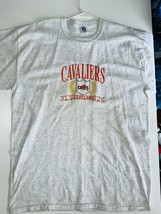 Vintage Logo 7 Cavaliers Cleveland T-Shirt Mens X-Large Gray Single Stitch - $24.63