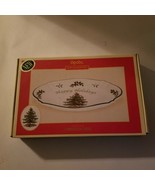 Vintage Spode S3324-A9 Happy Holidays Christmas Tree Tray, New w/ Box - £25.65 GBP