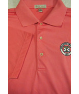 NEW Peter Millar Summer Comfort Solid Dark Pink Golf Polo Shirt L Senior... - £32.56 GBP