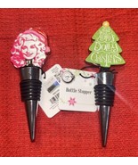 Dolly Parton Christmas Set Of 2 Wine Bottle Stopper Pink Party Barware G... - €34,45 EUR