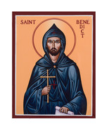 Catholic icon of Saint Benedict - $200.00+