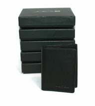 Joe&#39;s Jeans Men&#39;s Lambskin Leather RFID Trifold Wallets Black, Brown &amp; C... - £18.96 GBP