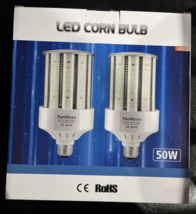 2-Pack 50W Corn Led Light Bulbs E26/E39 Led Bulbs New - £23.90 GBP