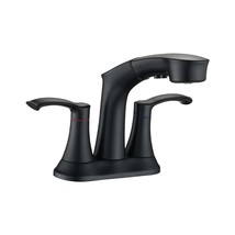 Matte Black Pull-Down Kitchen Faucet, 2 Handle - £89.15 GBP