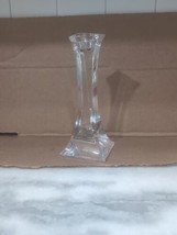 Miller Rogaska &quot;Tango&quot; 8&quot; Crystal Candlestick, Signed, 4-Sided Stem, EUC - £19.46 GBP