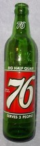 Scarce American 76 Co ACL 16 OZ 76 Green Soda Bottle A Serves 3 People - $24.95