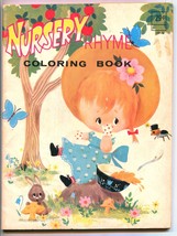 Nursery Rhyme Coloring Book Vintage Nutmeg Press 63-Page Little Miss Muffet - $14.70
