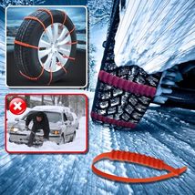 Nussdivoy Anti-skid chains for vehicles Universal adjustable portable tire chain - £16.50 GBP