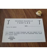 Vintage 60s International Association of Turtles Official Membership Car... - $945.47 MXN