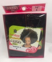 EVE HAIR 100% REMY HUMAN HAIR AFRO KINKY BULK 16&quot; COLOR #4 MALEY BRAID T... - $29.94