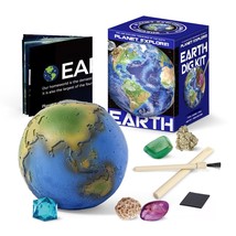 Gemstone Dig Kit - Earth Planets Dig Kits Science Kits For Kids Age 6-8, Stem Sc - £15.81 GBP