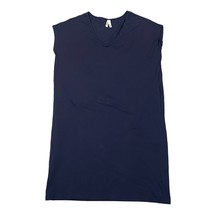 Pact Organic Cotton Maternity Post Partum Sack Dress Navy Blue Pockets S... - £22.93 GBP