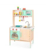 B. Toys Wooden Play Kitchen Mini Chef Kitchenette Learning Toy Pretend P... - £91.83 GBP