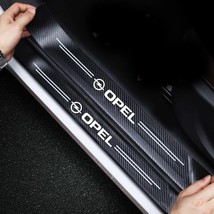 4pcs Car leather Sticker Door  leather  Sill Plate For opel insignia astra j h g - $63.13